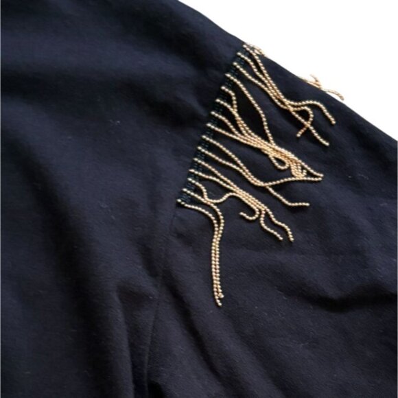 Organic Generation Womens Fringe Detail Nashville Music City Shirt-M-NWOT - Picture 4 of 6